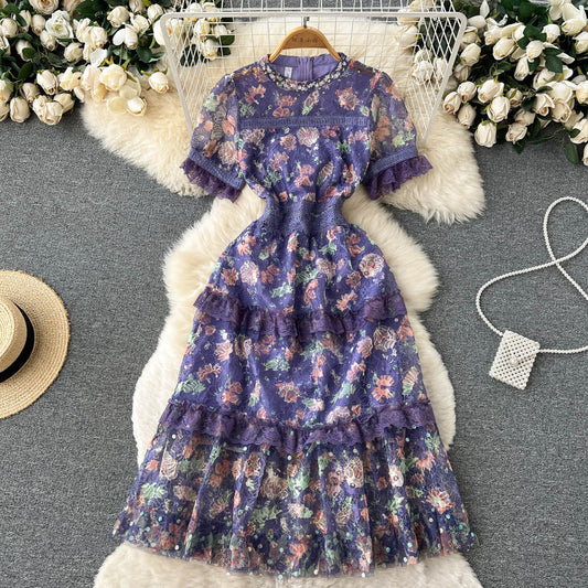 Lyla Tiered Lace Dress