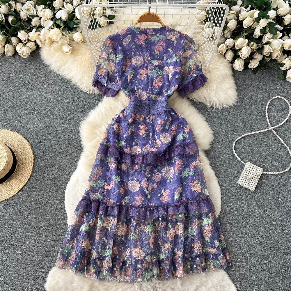 Lyla Tiered Lace Dress
