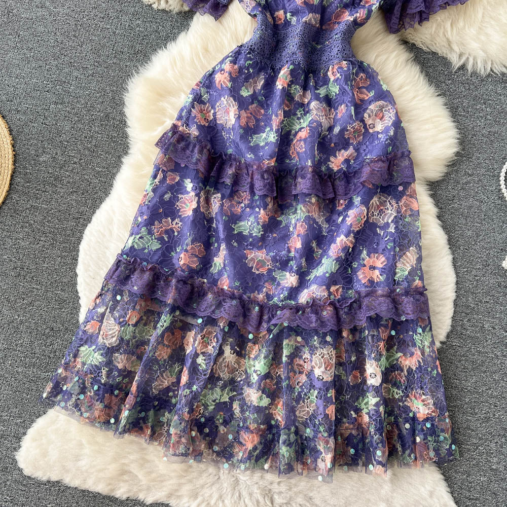 Lyla Tiered Lace Dress