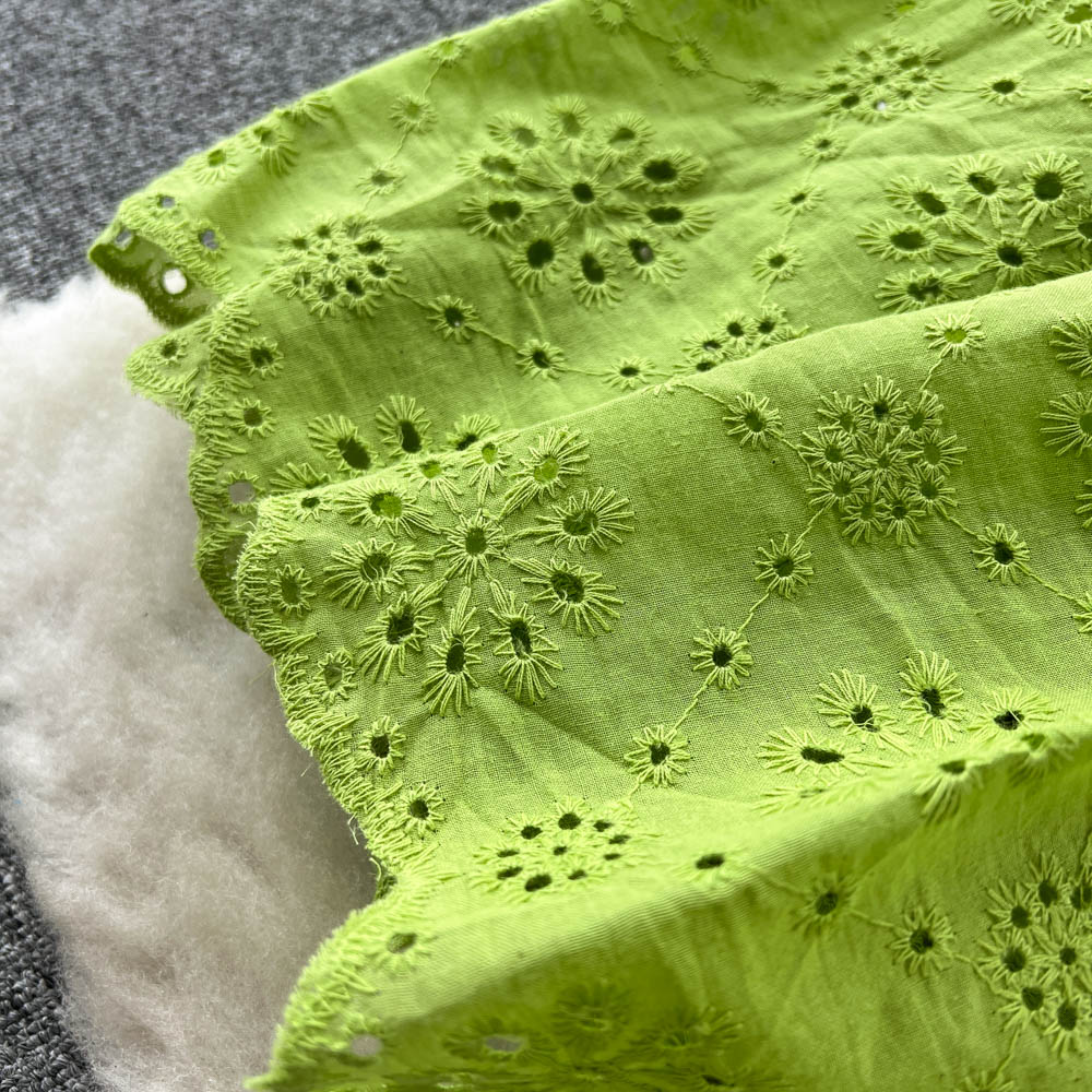 Alison Puff Sleeve Eyelet Dress