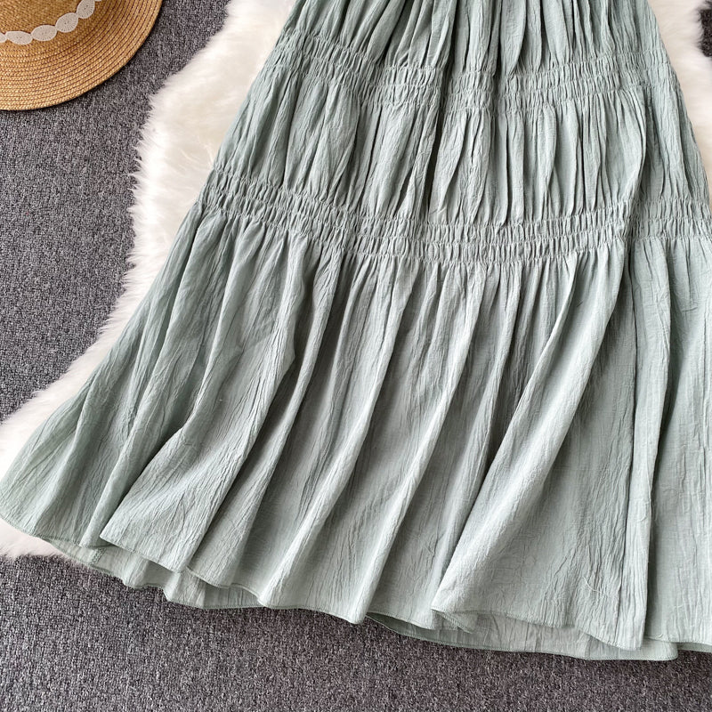 Nadia Shirred Pleated Dress