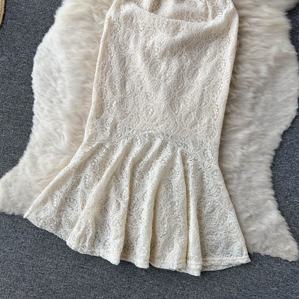 Mae Strapless Lace Dress