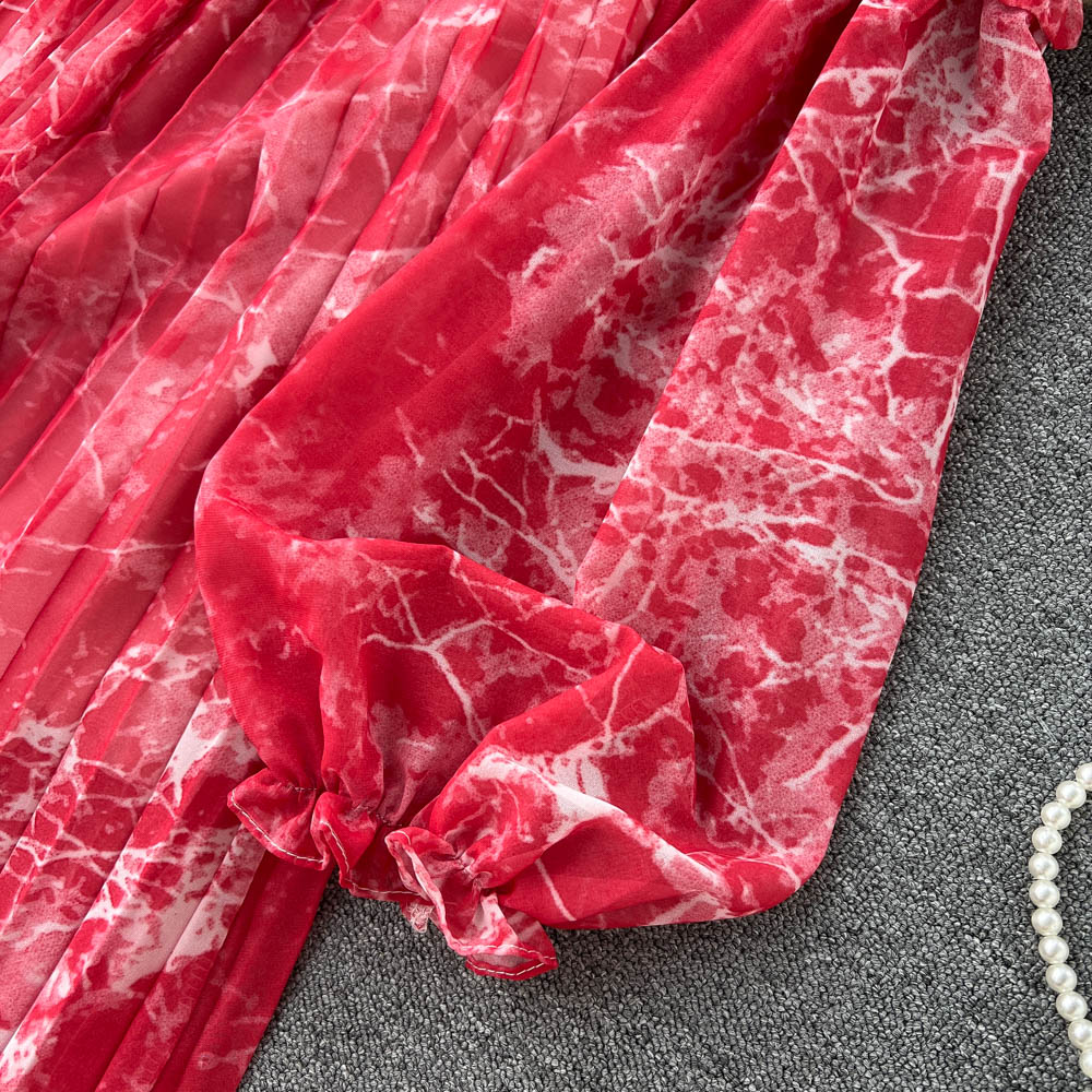 Kayla Off-Shoulder Pleated Dress