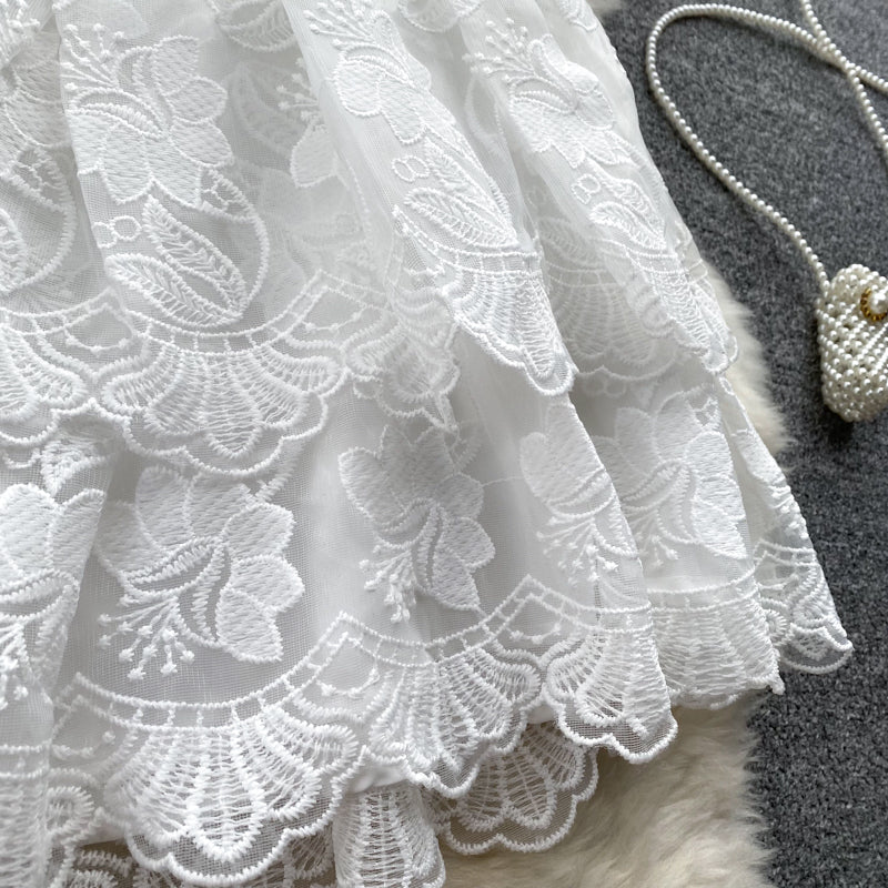 Annika Puff Sleeve Lace Dress