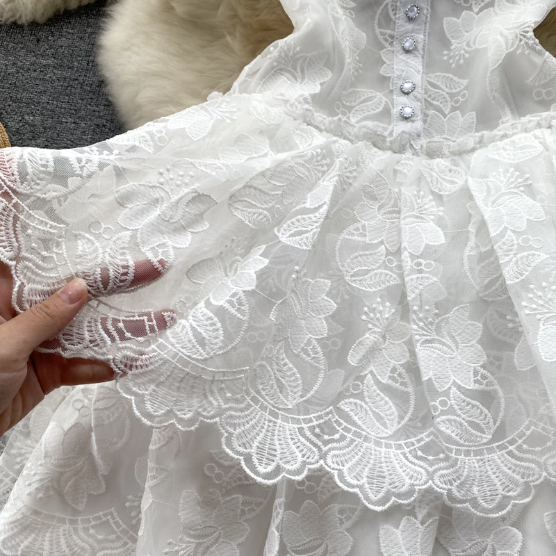 Annika Puff Sleeve Lace Dress