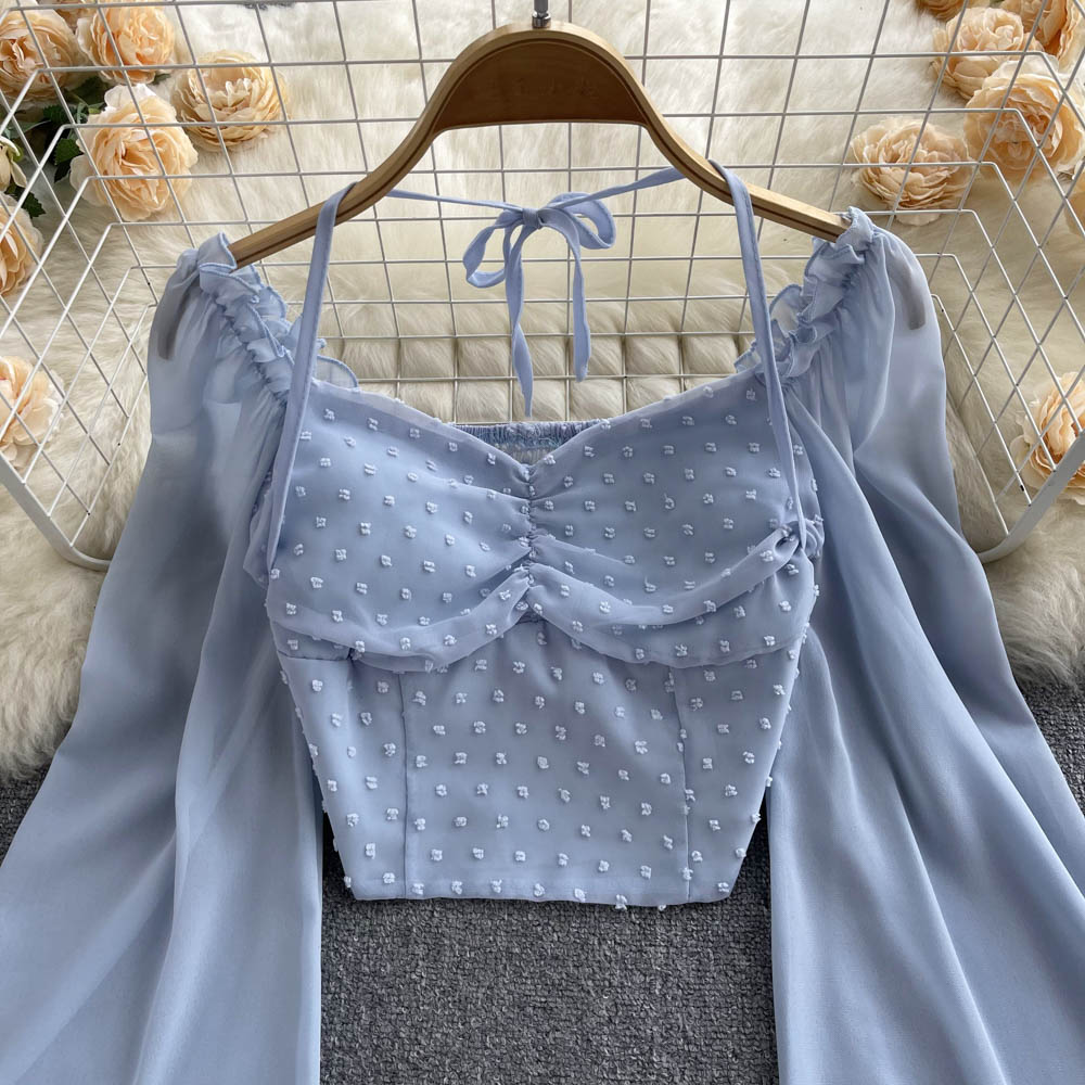 Lia Lantern Sleeve Top
