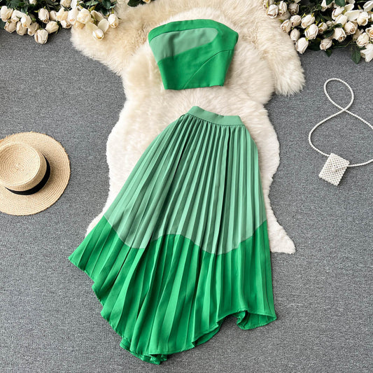 Jimena Pleated Two Piece Set