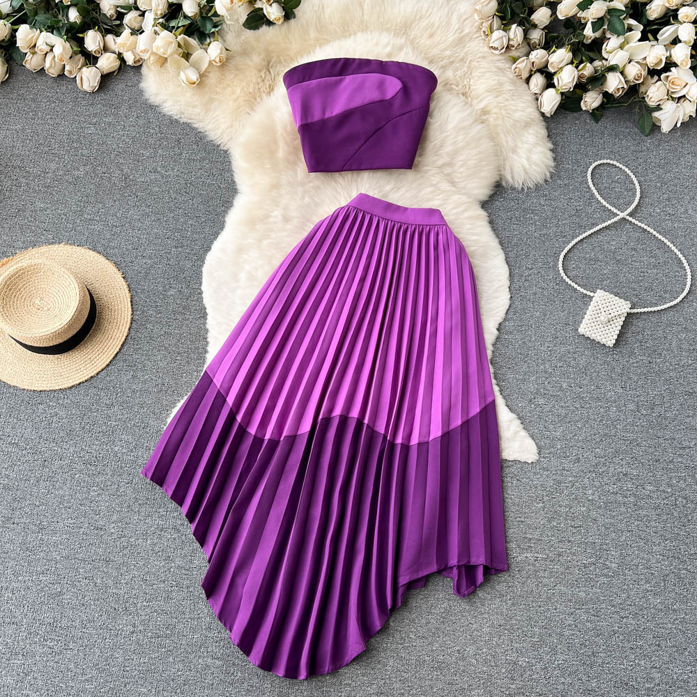 Jimena Pleated Two Piece Set