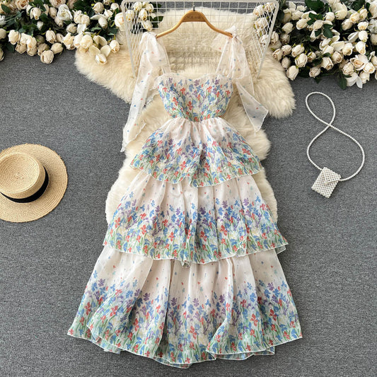 Celestine Tiered Tie Dress