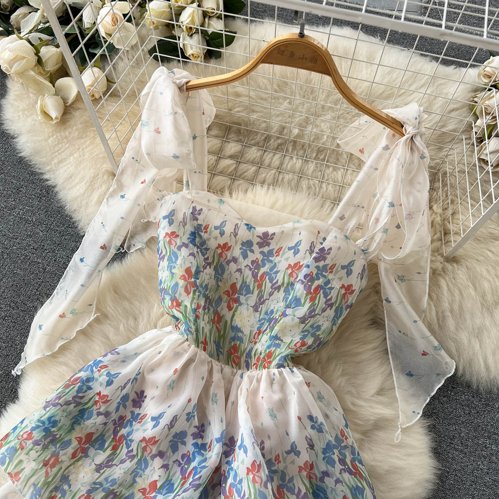 Celestine Tiered Tie Dress