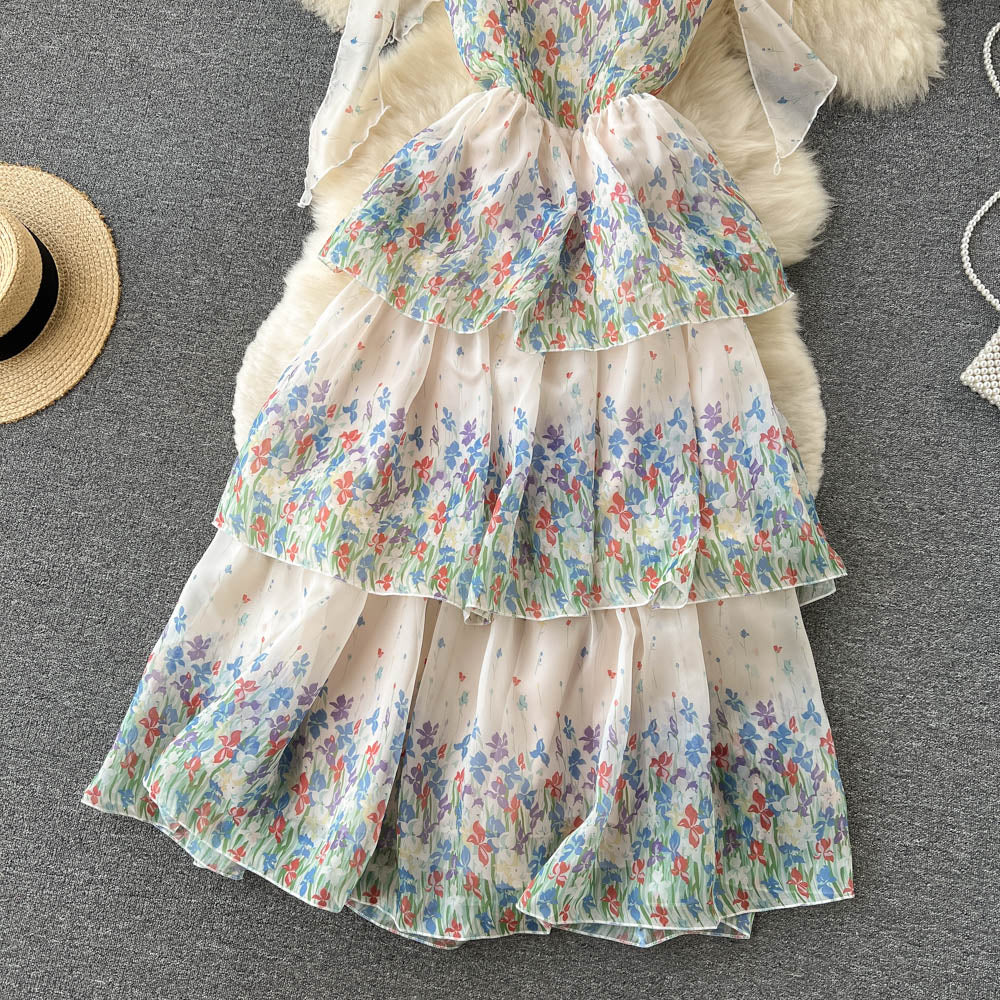 Celestine Tiered Tie Dress