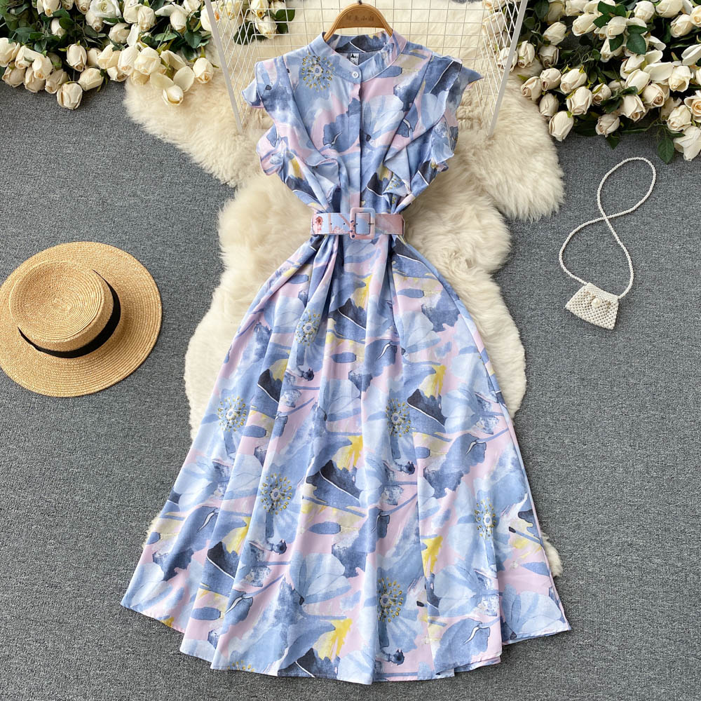 Alana Ruffle Sleeve Dress