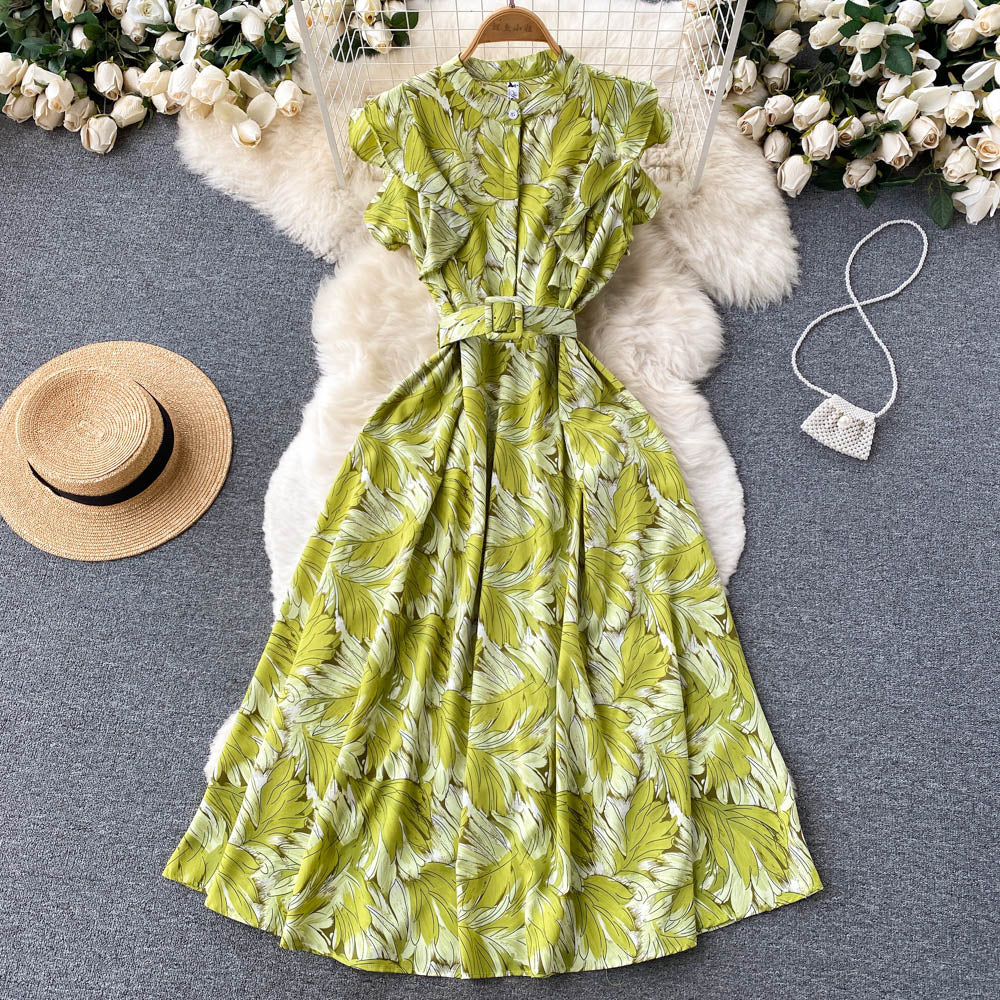 Alana Ruffle Sleeve Dress