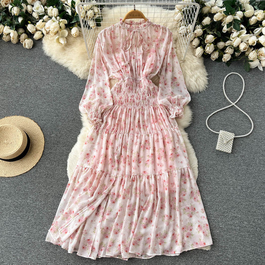 Katrina Shirred Waist Tiered Dress