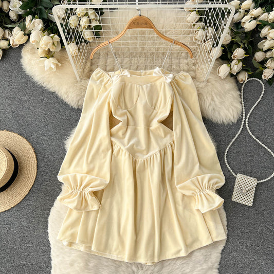 Charleigh Off-Shoulder Velvet Dress