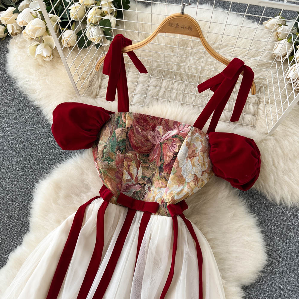 Antoinette Mesh Tie Dress