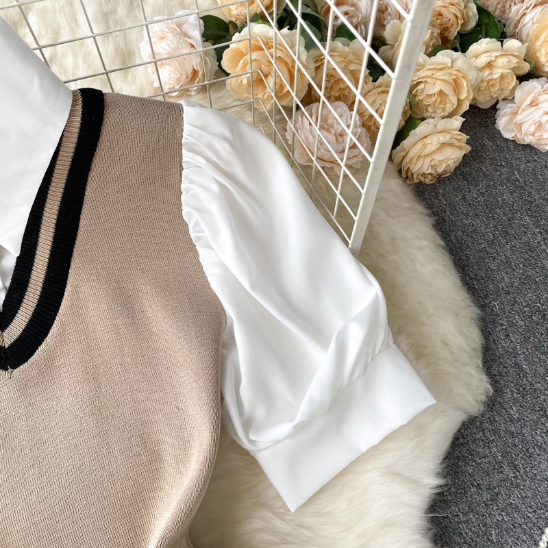Racquel Puff Sleeve Knit Dress