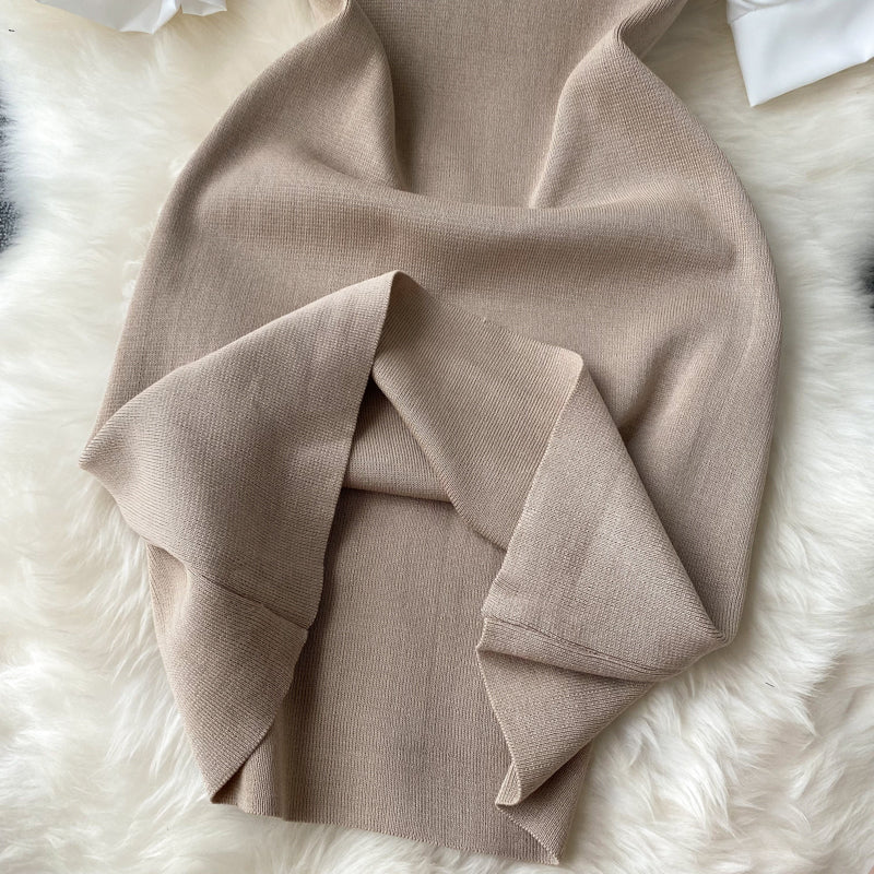Racquel Puff Sleeve Knit Dress
