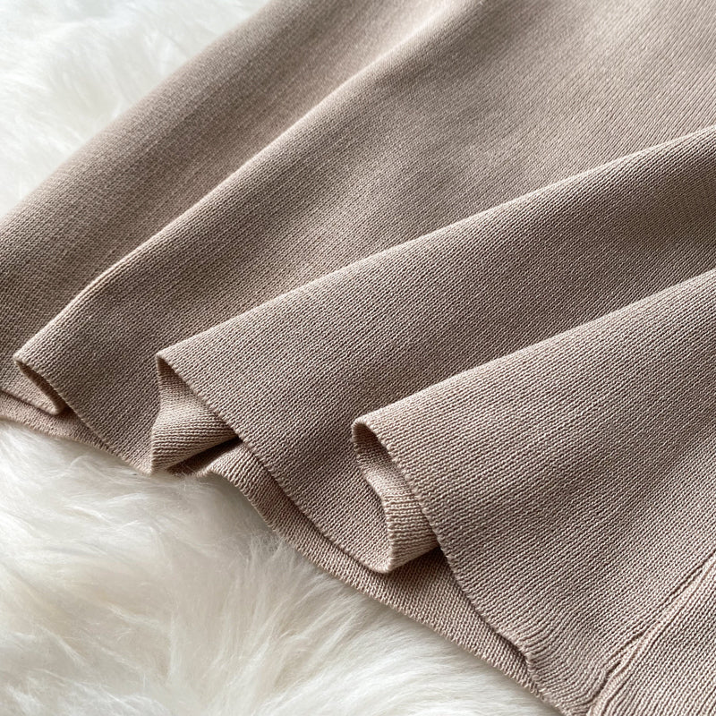 Racquel Puff Sleeve Knit Dress