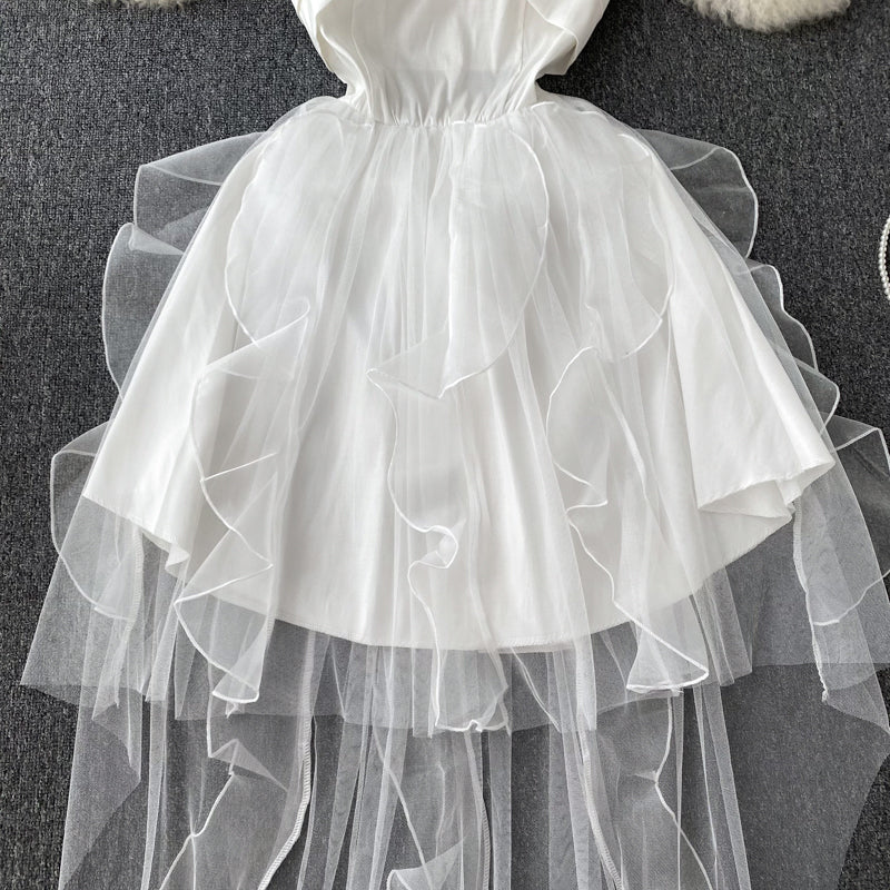 Makayla Off-Shoulder Mesh Dress