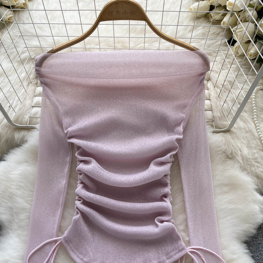 Zariah Off-Shoulder Drawstring Top