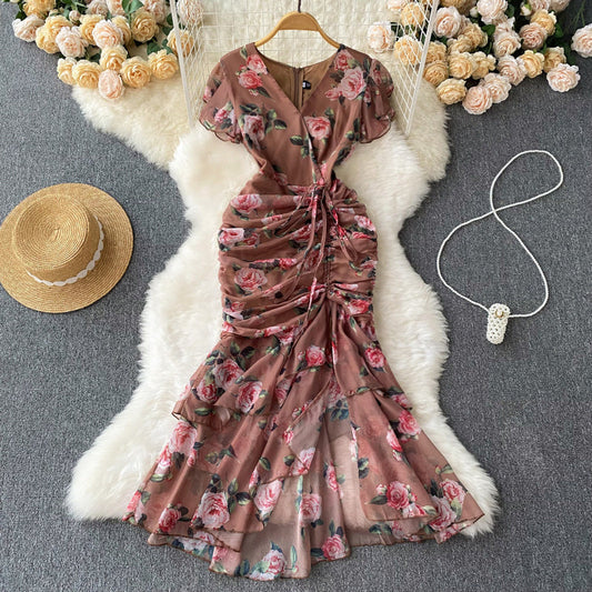 Gloria Drawstring Dress