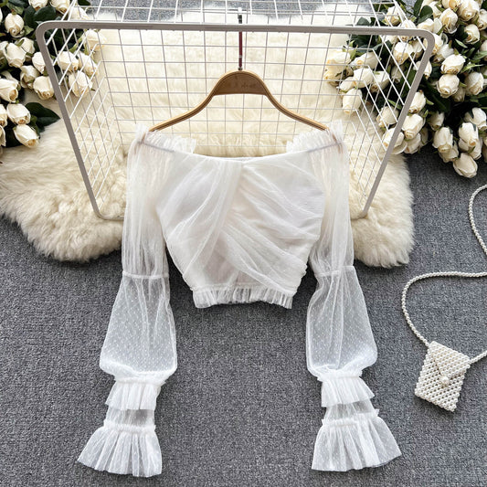 Ariyah Chiffon Mesh Top