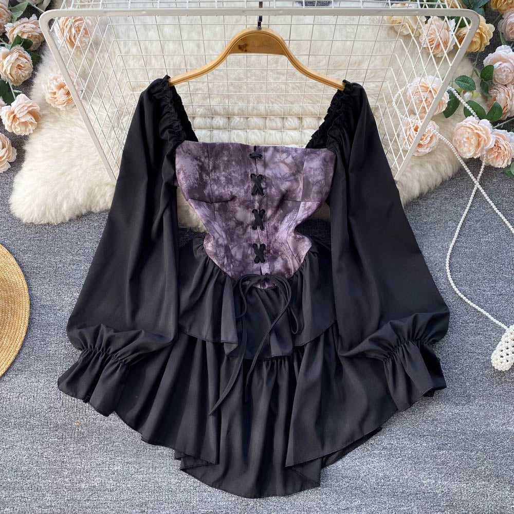 Arya Corset Puff Sleeve Dress