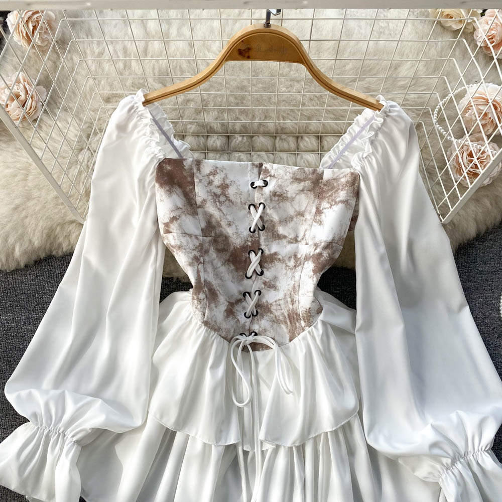 Arya Corset Puff Sleeve Dress