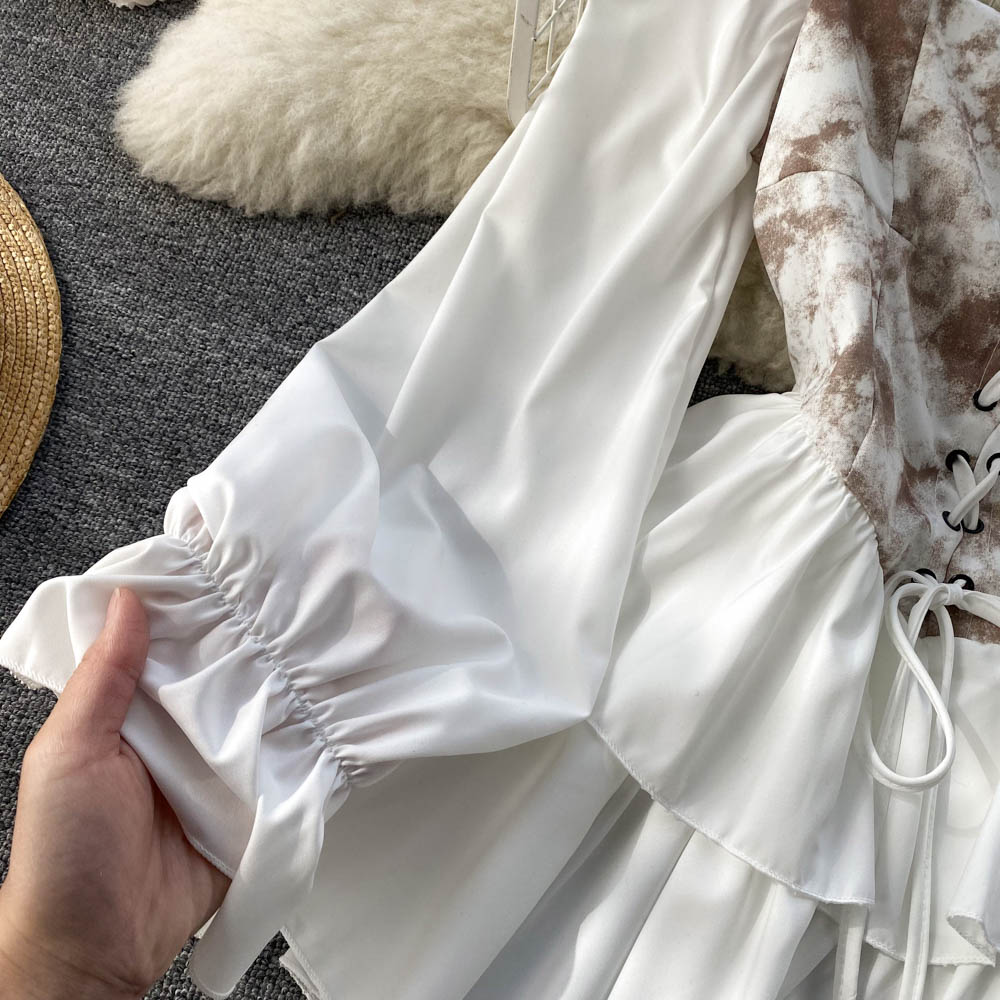Arya Corset Puff Sleeve Dress