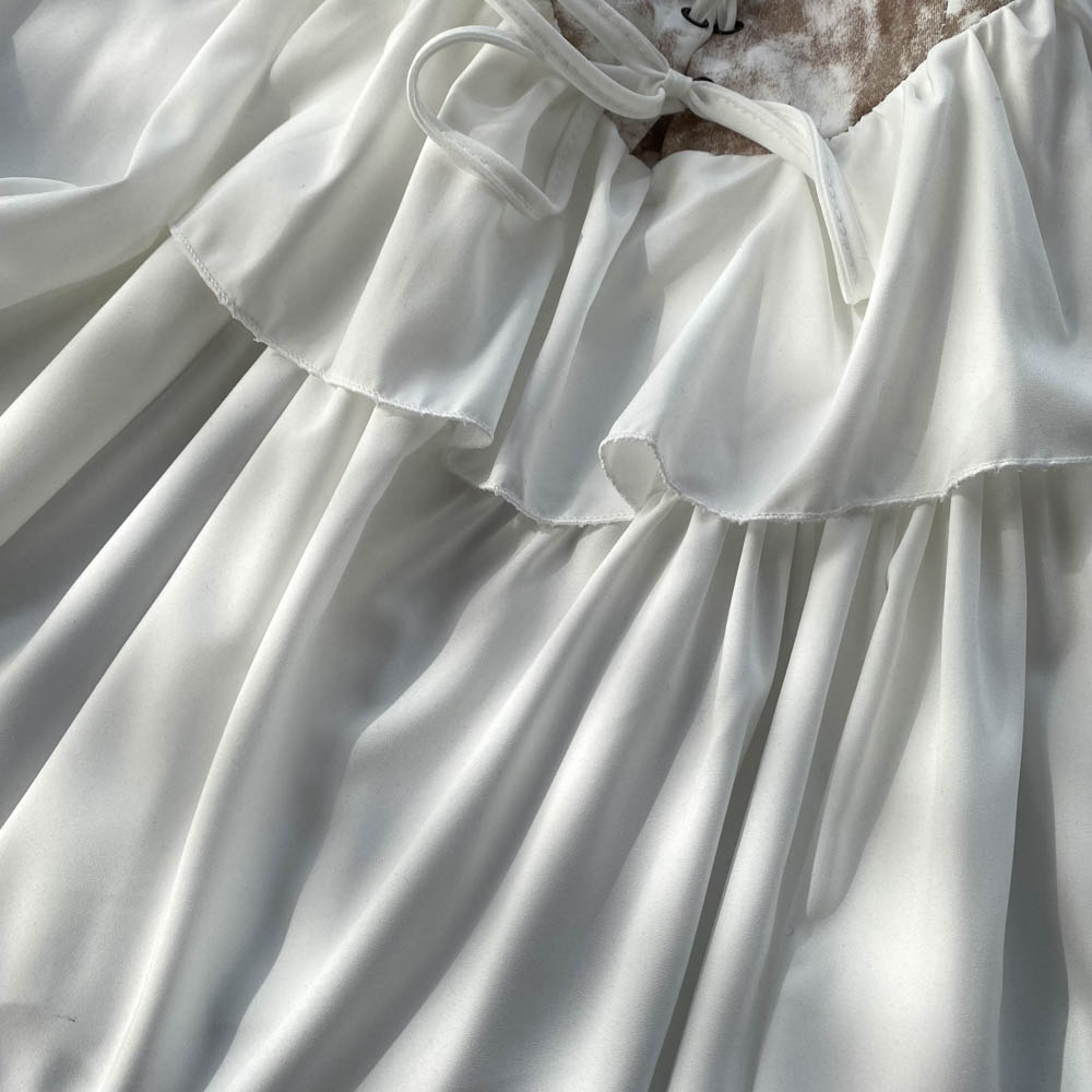 Arya Corset Puff Sleeve Dress