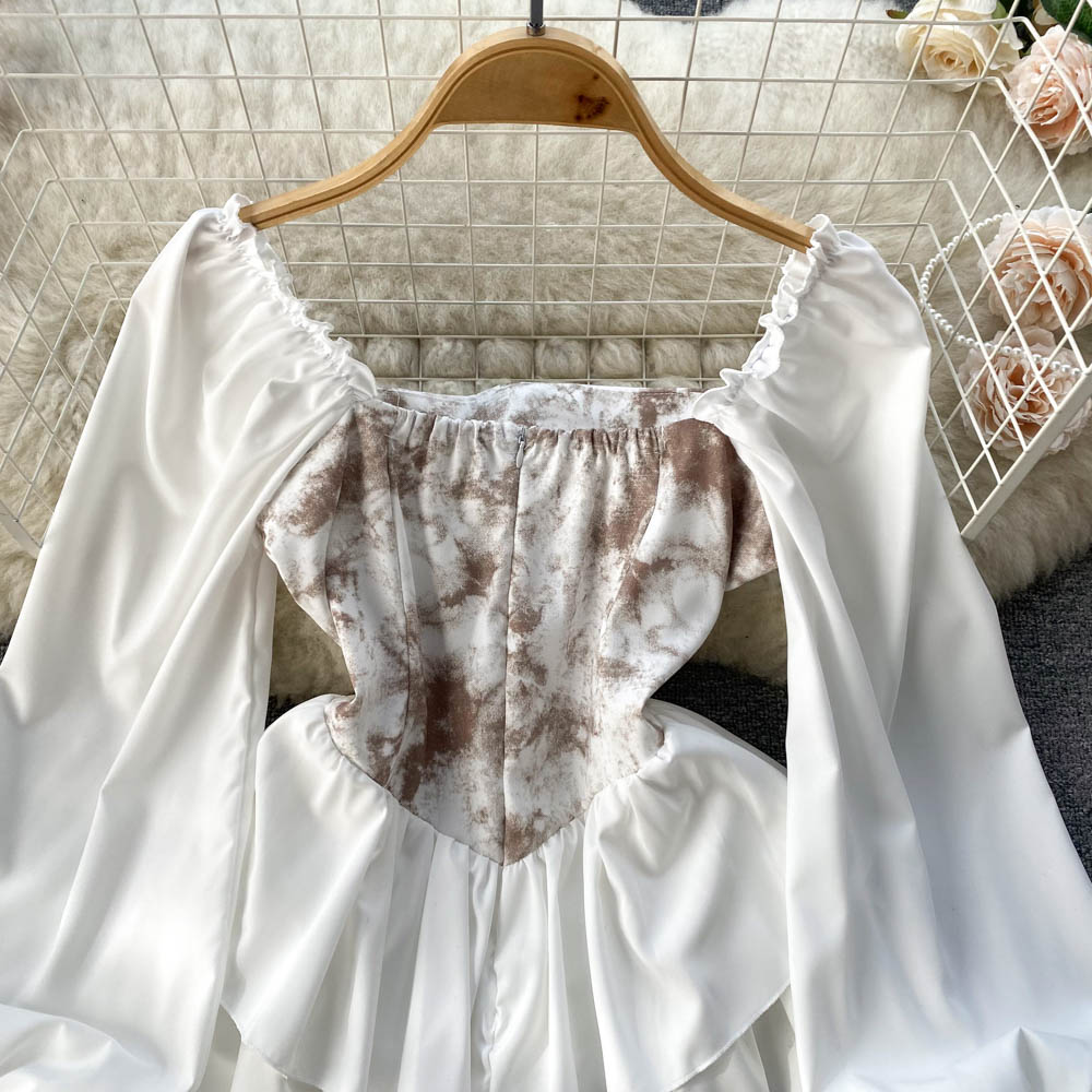 Arya Corset Puff Sleeve Dress