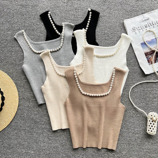 Nikki Bead Detail Knit Top