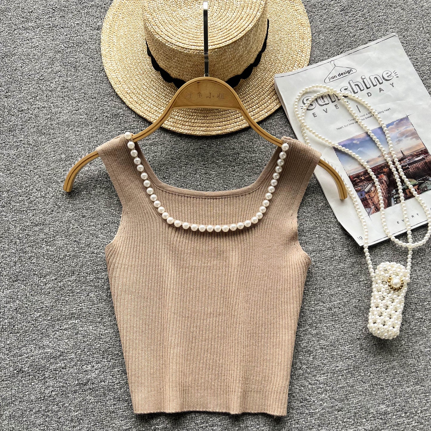 Nikki Bead Detail Knit Top