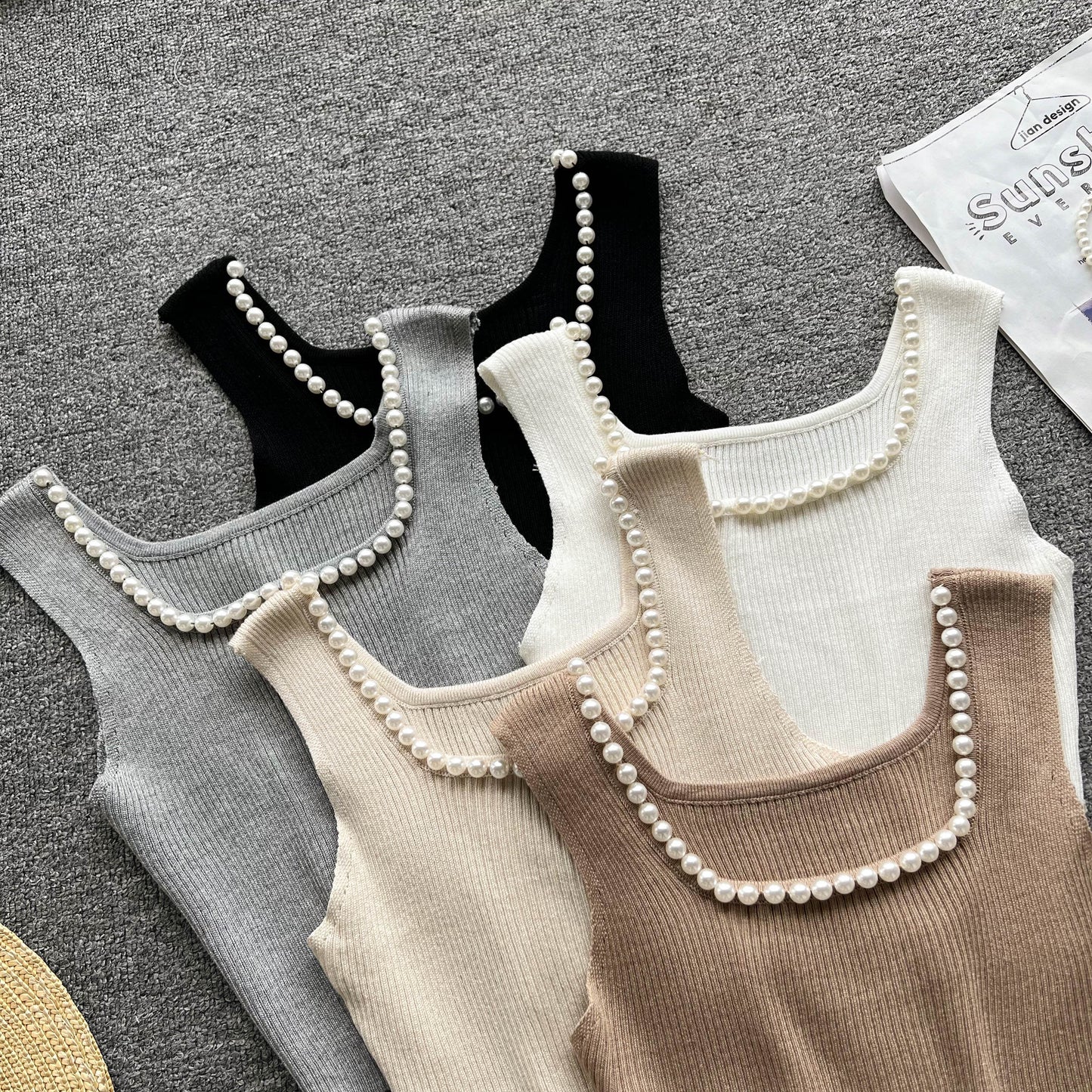 Nikki Bead Detail Knit Top