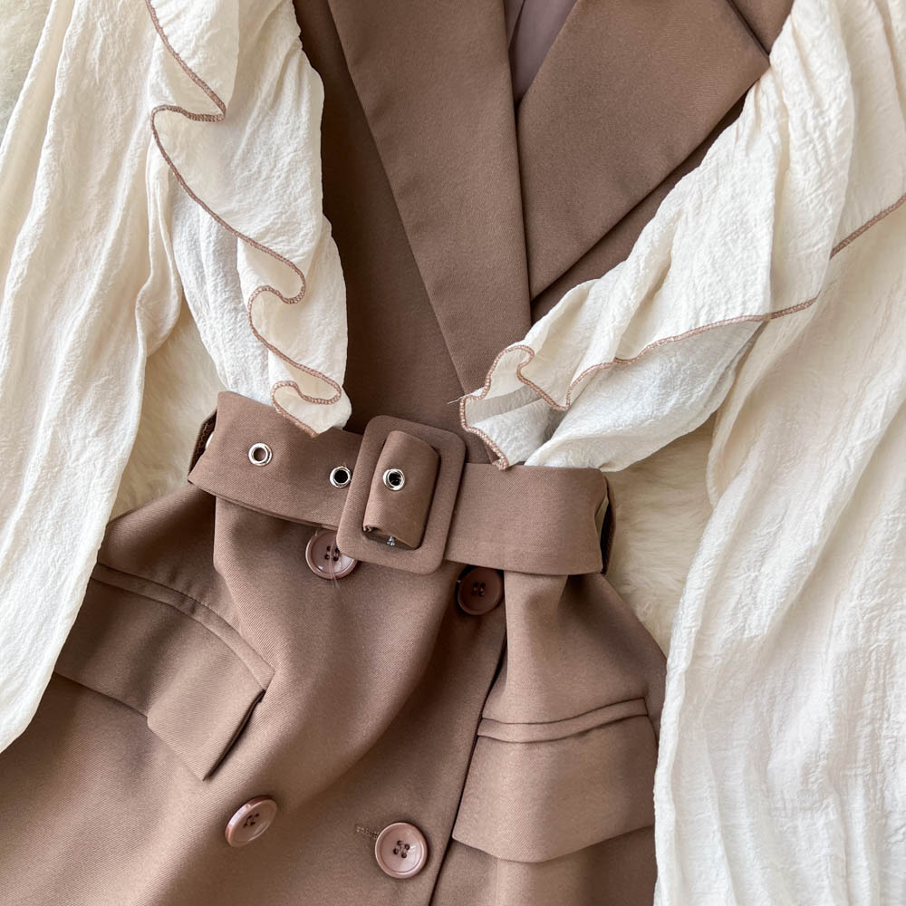 Ruth Ruffle Suit Dress