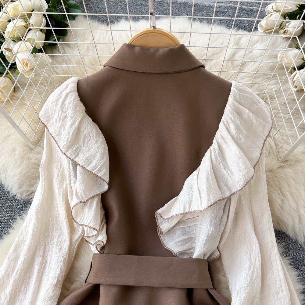 Ruth Ruffle Suit Dress