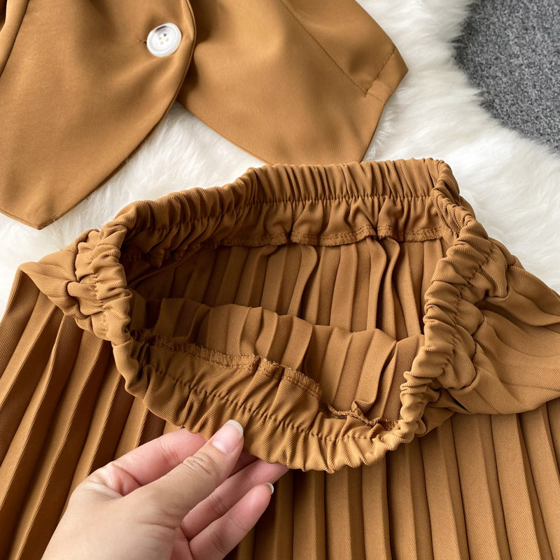 Sara Pleated Two Piece Set