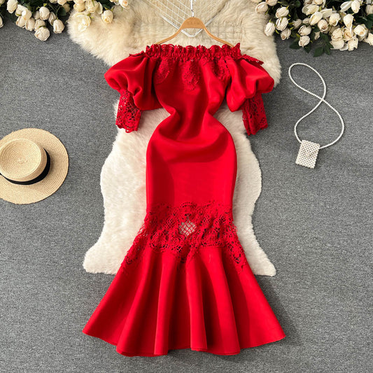 Milana Off-Shoulder Lace Dress