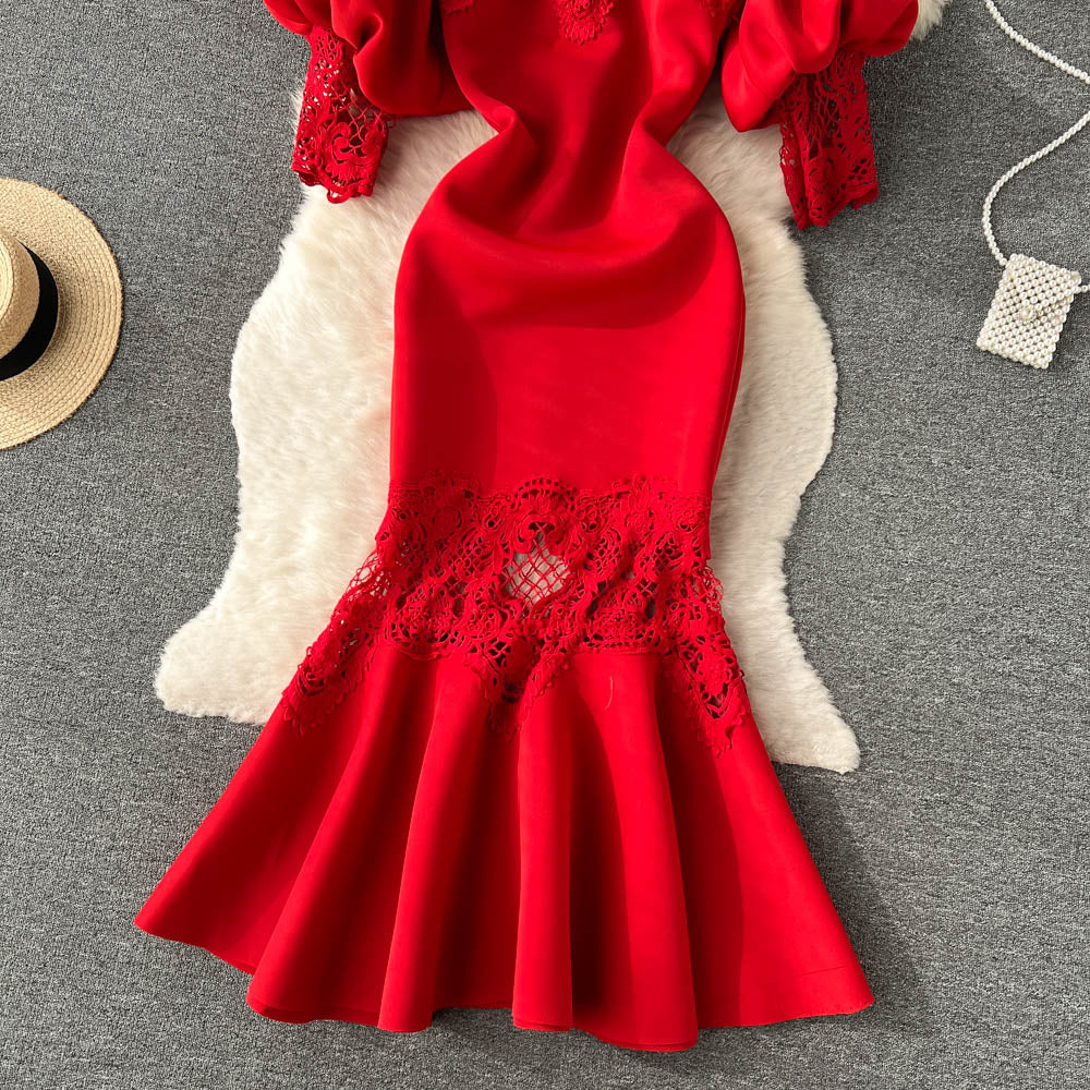 Milana Off-Shoulder Lace Dress