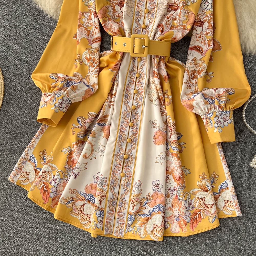 Rachel Lantern Sleeve Dress