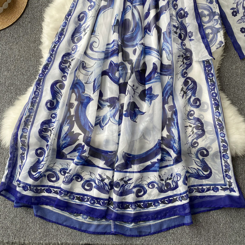 Milan Chiffon Open Back Dress