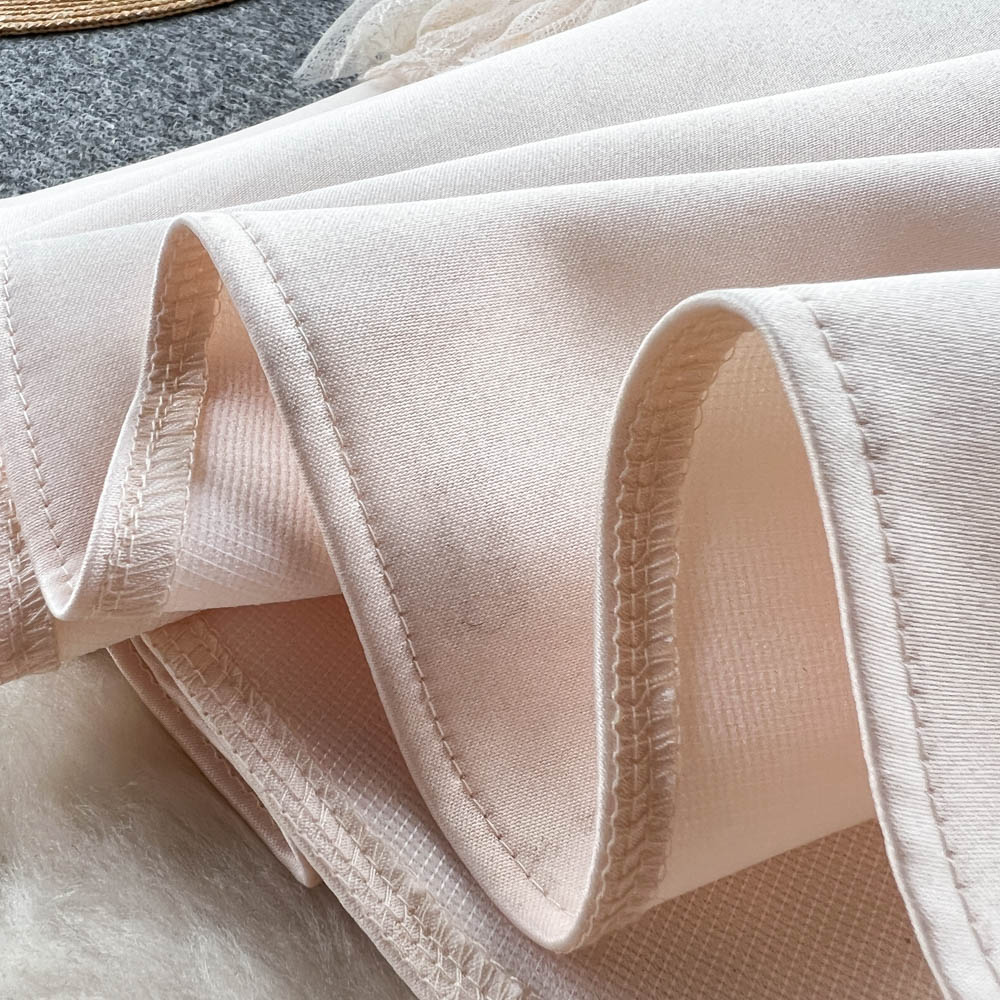 Ivory Bead Detail Mesh Dress