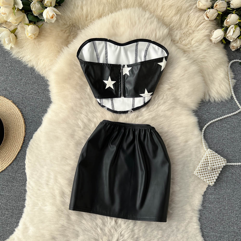 Sammie Leather Two Piece Set