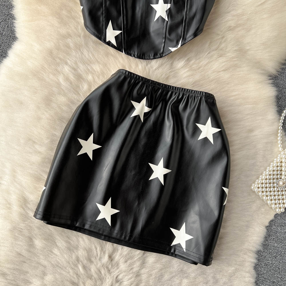 Sammie Leather Two Piece Set