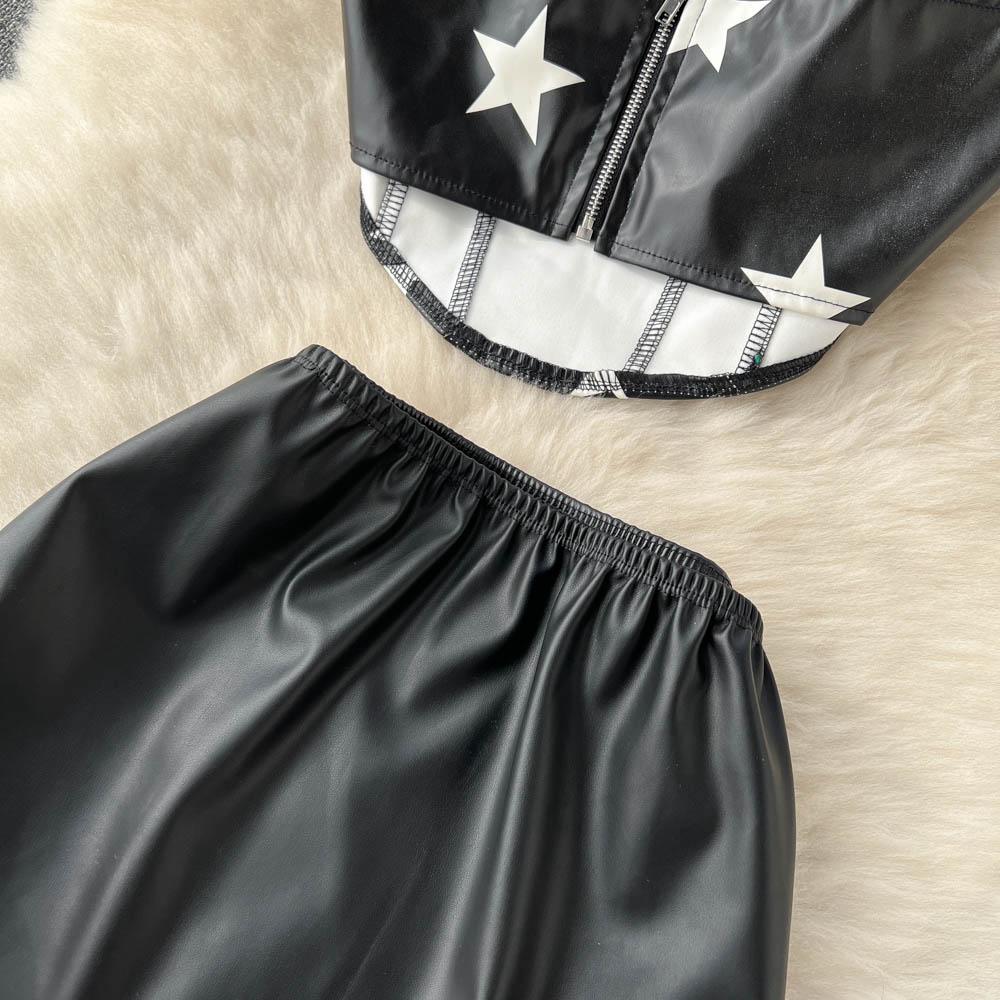 Sammie Leather Two Piece Set