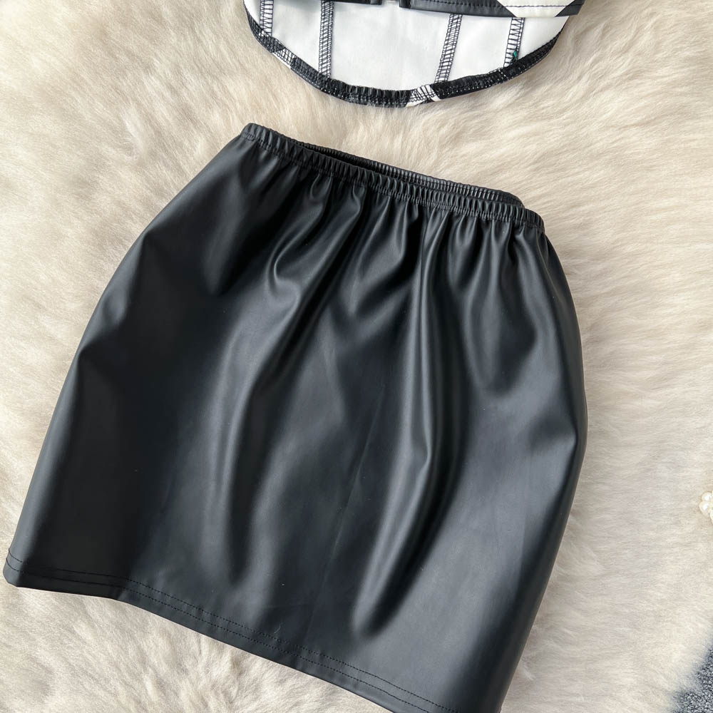 Sammie Leather Two Piece Set
