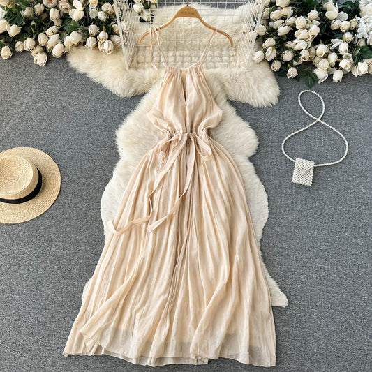 Jaelyn Halter Tie Dress