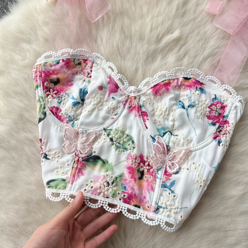 Alicia Embroidered Tie Top