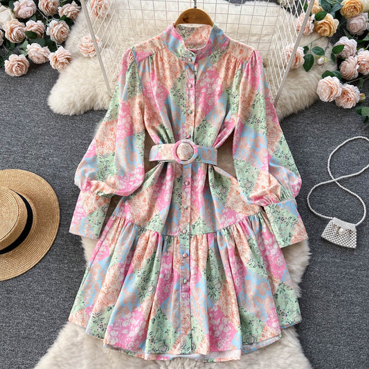 Maya Puff Sleeve Tiered Dress
